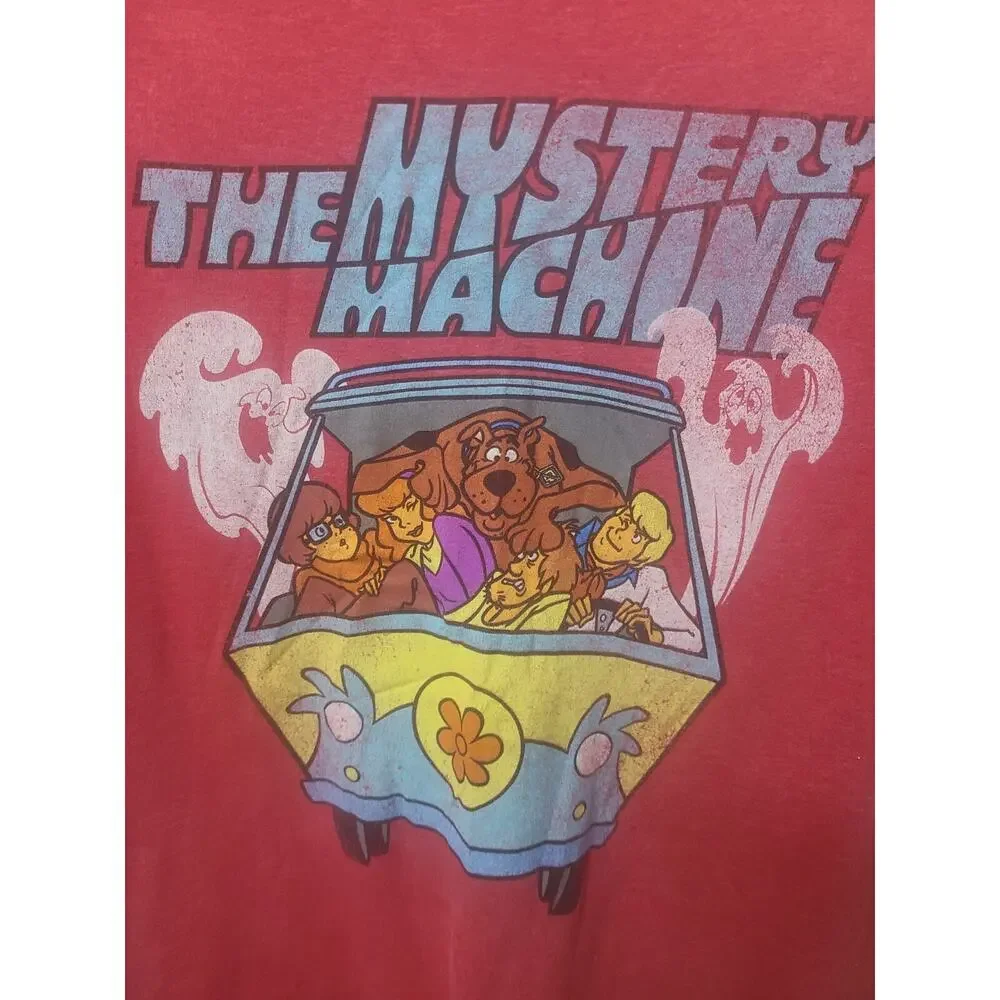 Men's Medium Red Scooby Doo T Shirt Collectable - The Mystery Machine - Picture 2 of 4